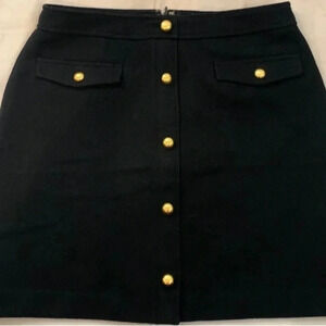 LOFT Black Wool Skirt - Size 4